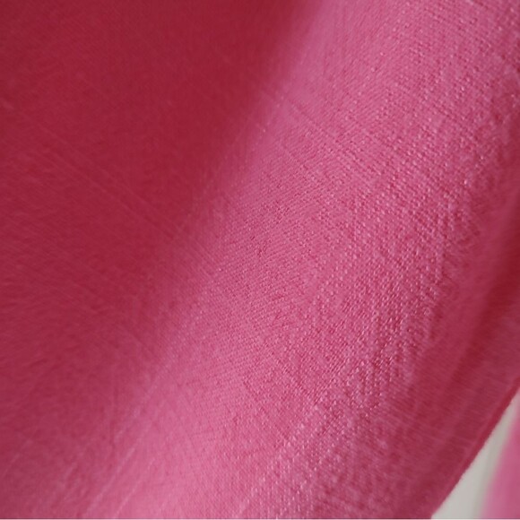 Pink Collared Button-Down Cotton Rayon Casual Blouse Small - Picture 5 of 6